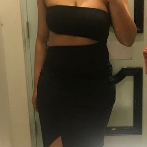 Black Cut Out Side| Party Dress